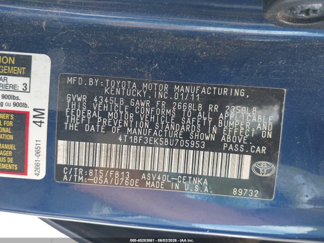 Toyota Camry Le