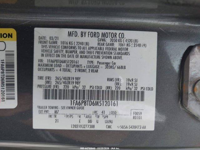 Ford Mustang Ecoboost Fastback