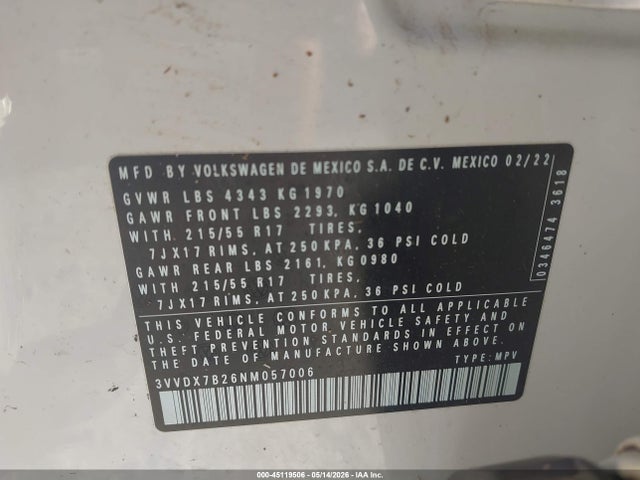 Volkswagen Taos 1.5t S