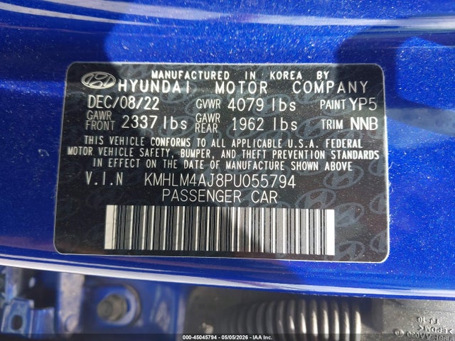 Hyundai ELANTRA Blue