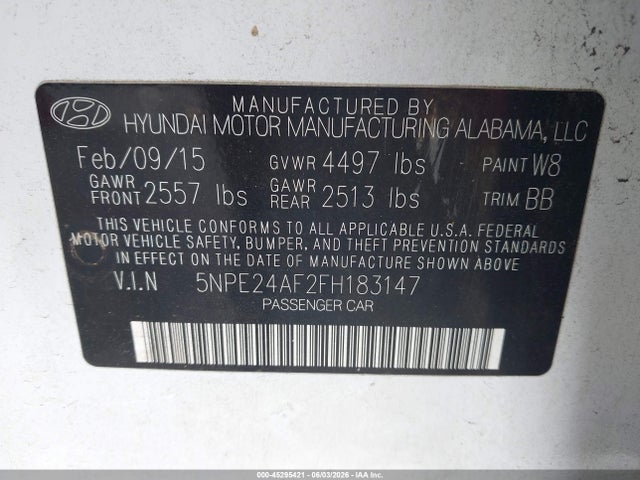 Hyundai SONATA Se