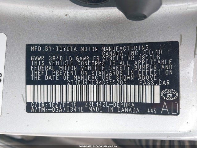 Toyota Corolla Le