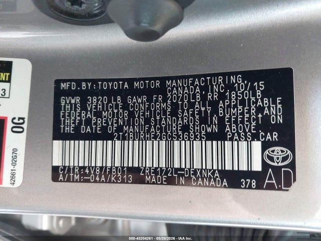 Toyota Corolla Le