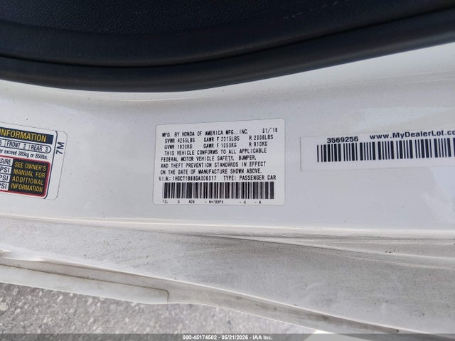 Honda Accord Ex-l