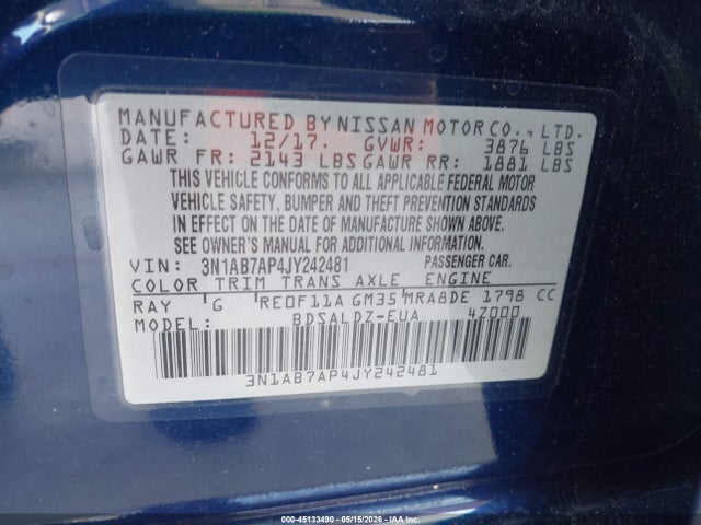 Nissan Sentra Sv