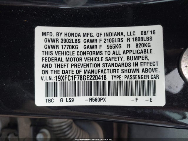 Honda Civic Ex-l