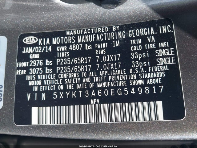 Kia Sorento Lx