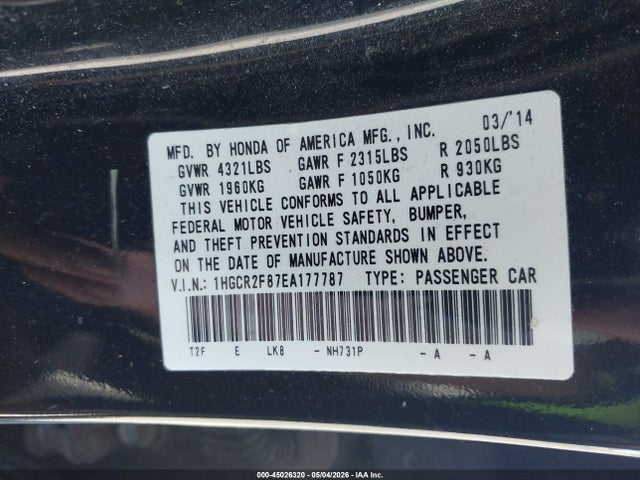 Honda Accord Ex-l