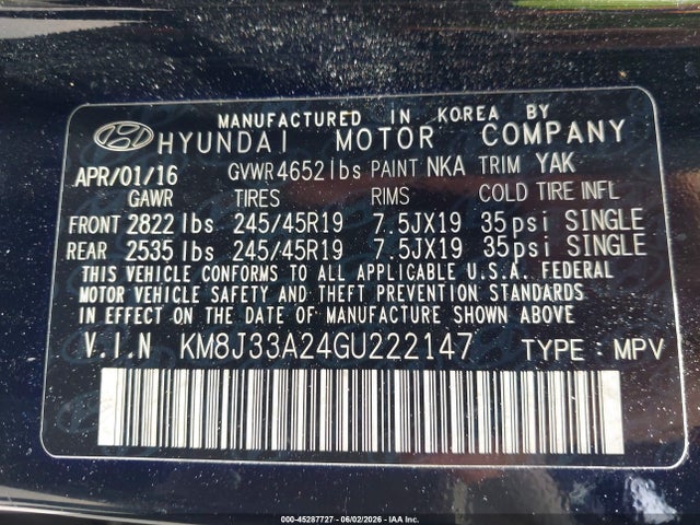 Hyundai TUCSON Limited