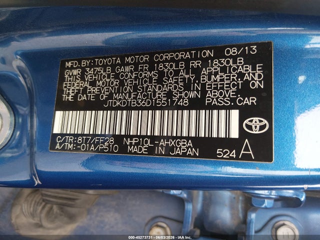 Toyota Prius c Three