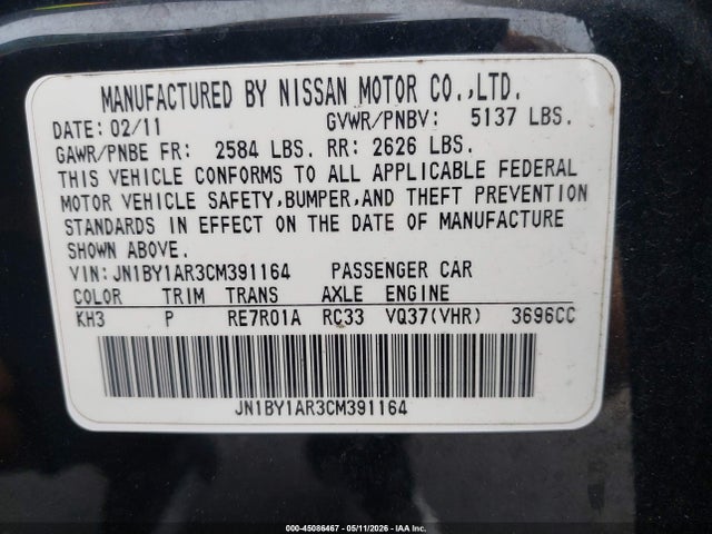 INFINITI M37x