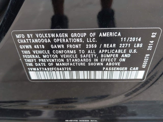 Volkswagen Passat 1.8t Wolfsburg Edition
