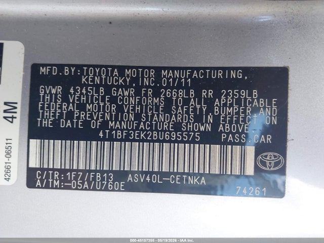 Toyota Camry Le
