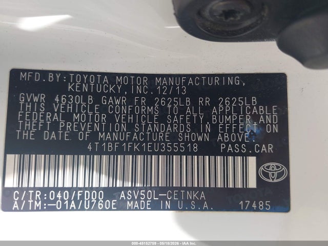 Toyota Camry Le