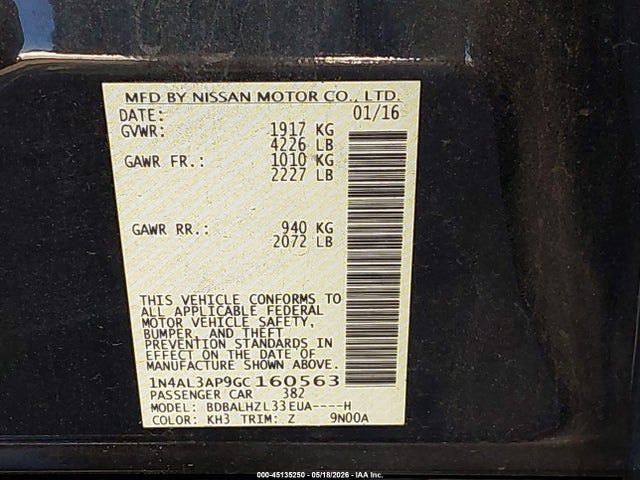 Nissan Altima 2.5 Sr