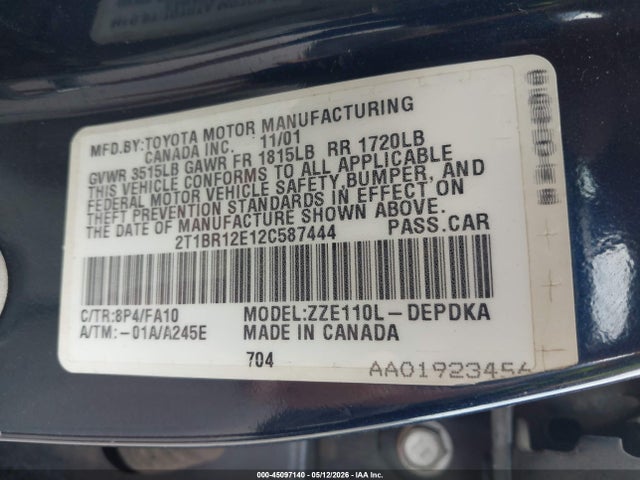 Toyota Corolla Le
