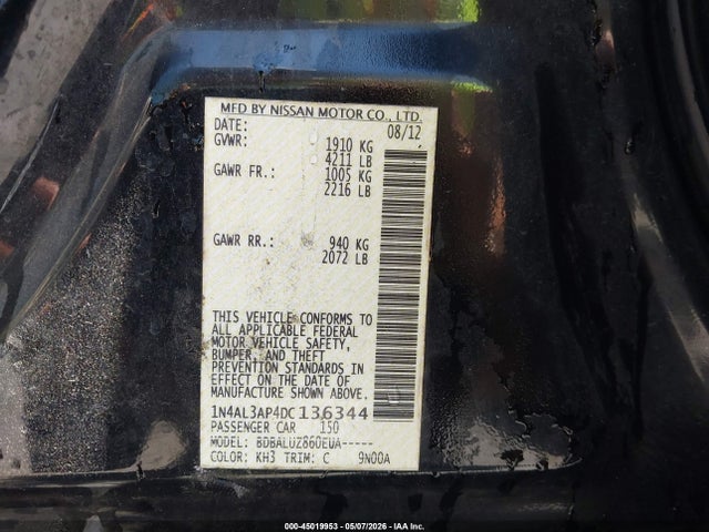 Nissan Altima 2.5 Sv