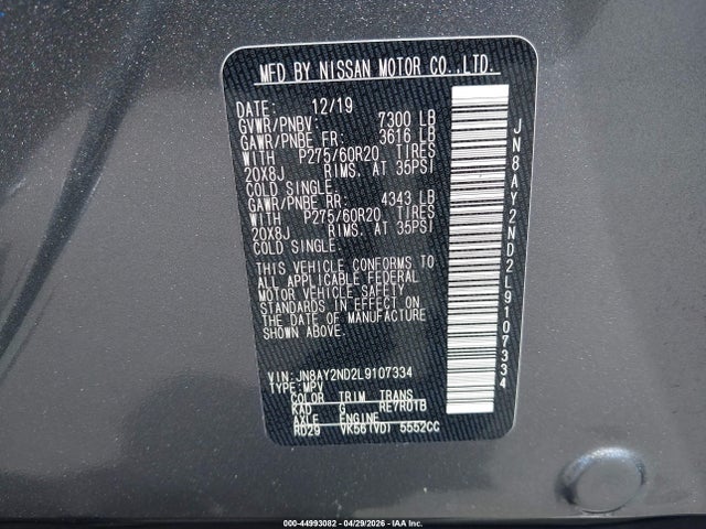 Nissan Armada Sl 2wd