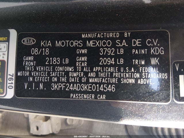 Kia Forte Lxs