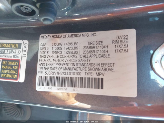 Honda CR-V 2wd Lx