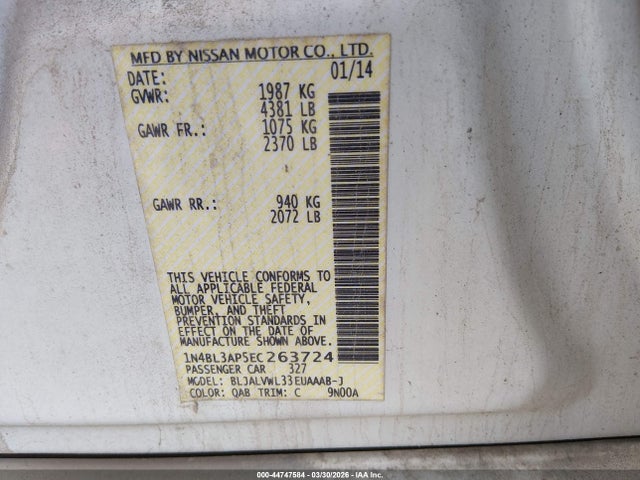 Nissan Altima Sv Fwd