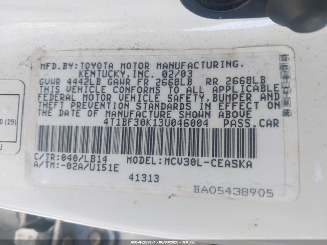 Toyota Camry Se V6