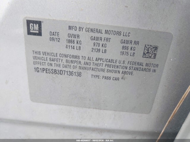 Chevrolet Cruze 2lt Auto