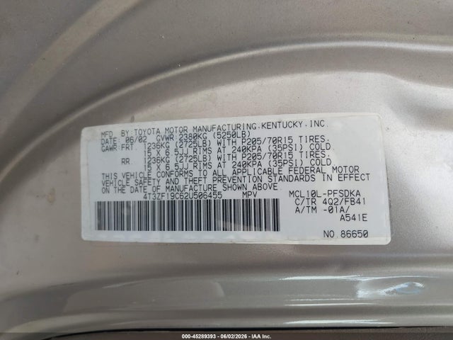 Toyota Sienna Ce