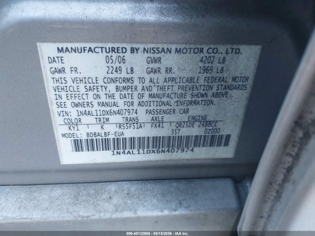 Nissan Altima 2.5 S