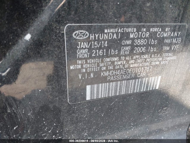 Hyundai ELANTRA Se (ulsan Plant)
