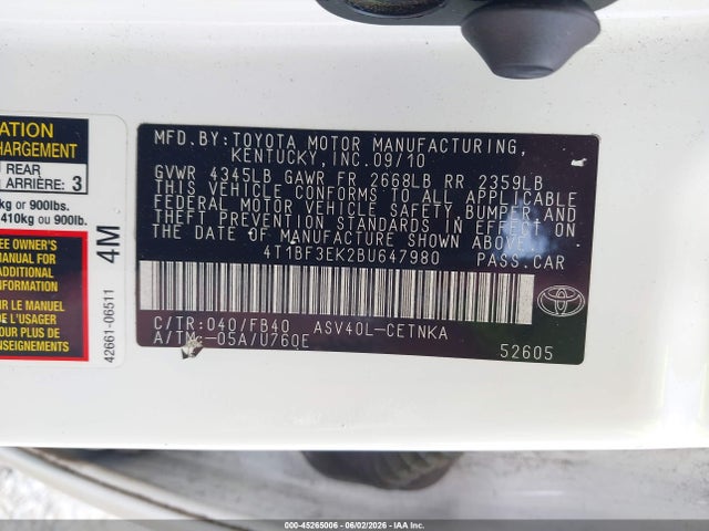 Toyota Camry Le