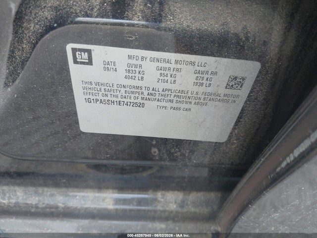 Chevrolet Cruze Ls Auto