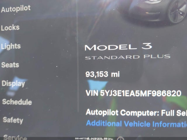 Tesla Model 3 Standard Range Plus Rear-wheel Drive