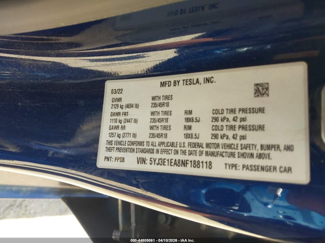 Tesla Model 3 Rear-wheel Drive