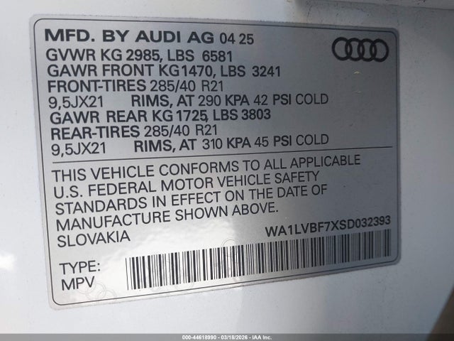 Audi Q7 Premium Plus 55 Tfsi Quattro Tiptronic