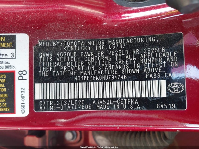 Toyota Camry Xse