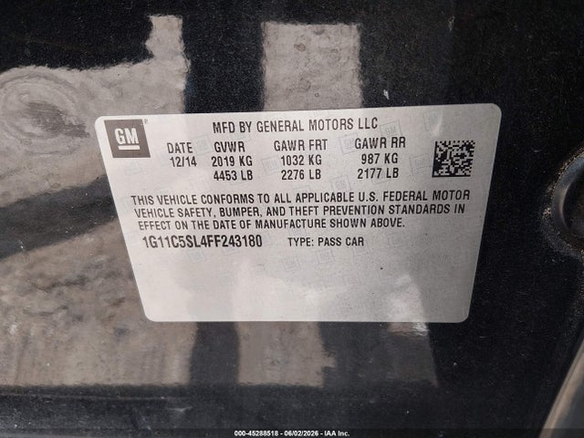 Chevrolet Malibu 1lt