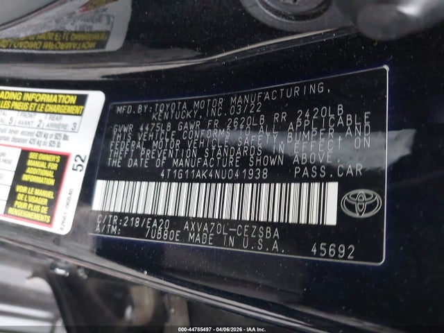 Toyota Camry Se