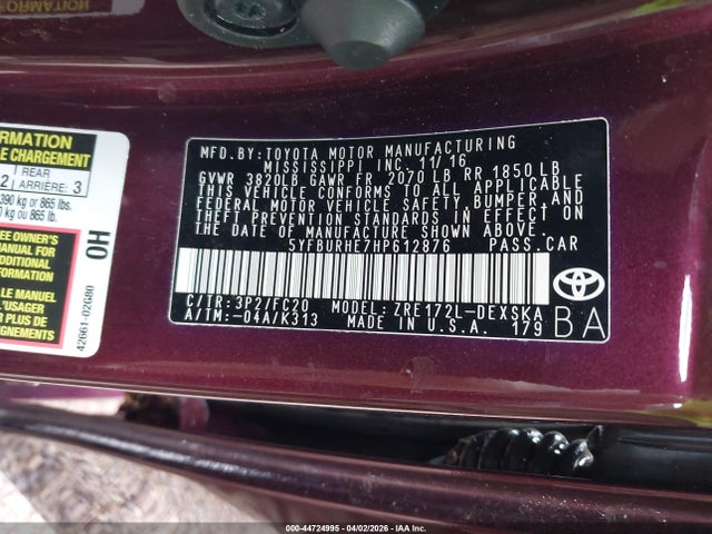 Toyota Corolla Se Special Edition