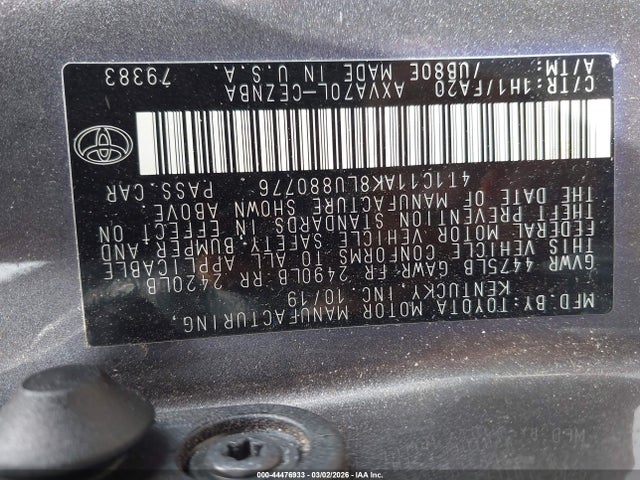 Toyota Camry Le