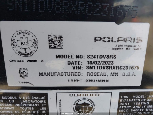 Polaris 850 Indy Xcr