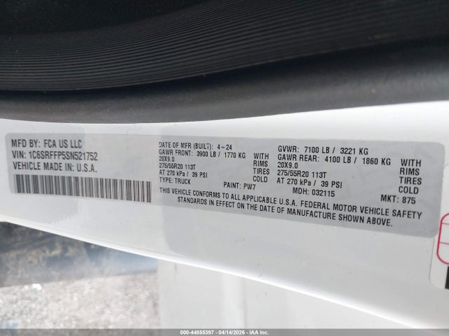 Ram 1500 Big Horn  4x4 5'7 Box