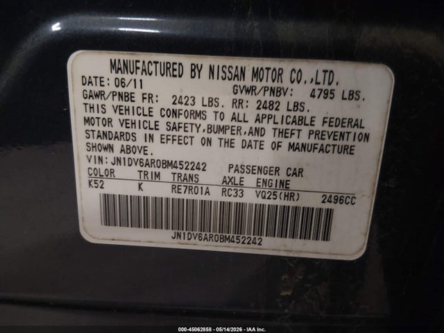 INFINITI G25x
