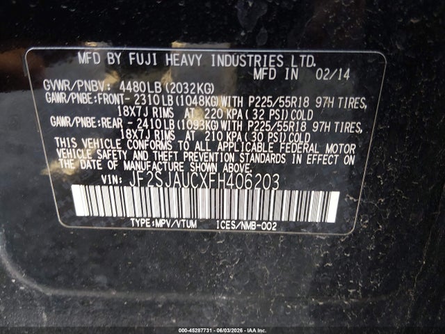 Subaru Forester 2.5i Touring