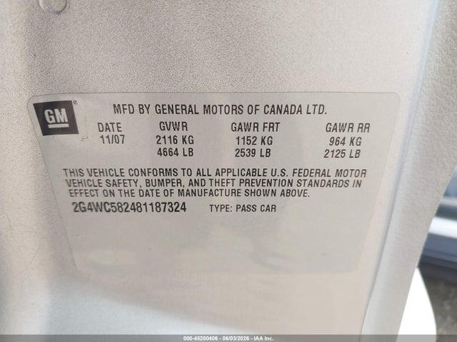 Buick LaCrosse Cx