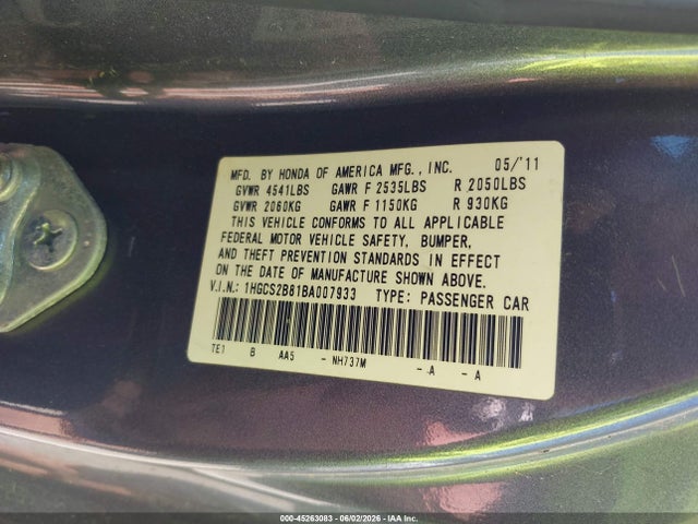 Honda Accord 3.5 Ex-l