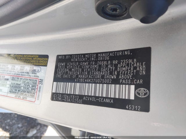 Toyota Camry Le