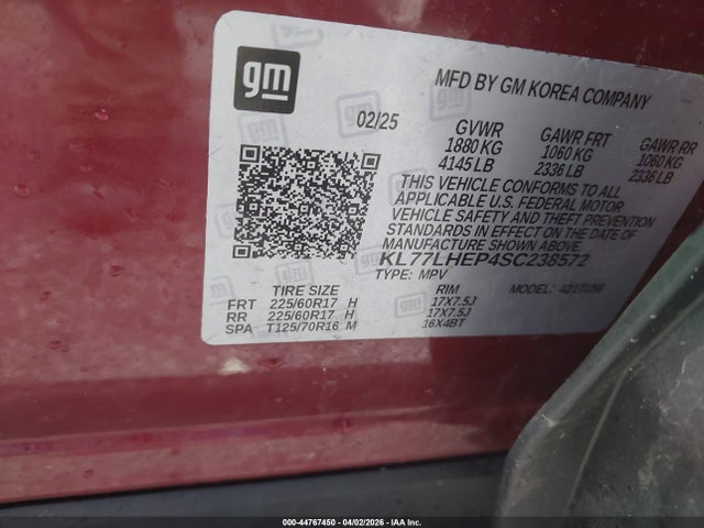 Chevrolet Trax Fwd Lt