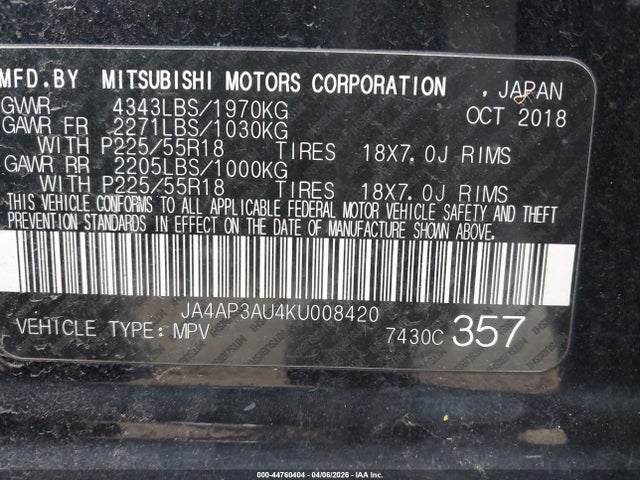 Mitsubishi Outlander 2.0 Le