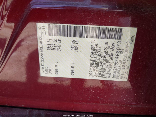 Nissan Altima 2.5 S